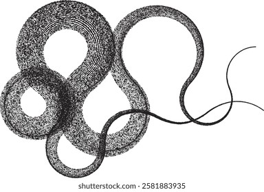 Glitch effect . Distorted  lines .Abstract flow lines background . Fluid wavy shape .Rough edges .Striped linear pattern . Music sound wave . Vector illustration
