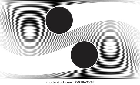 Glitch effect . Distorted speed lines .Abstract flow lines background . Fluid wavy shape .Striped linear pattern . Music sound wave . Vector illustration