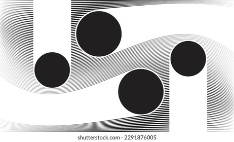 Glitch effect . Distorted speed lines .Abstract flow lines background . Fluid wavy shape .Striped linear pattern . Music sound wave . Vector illustration
