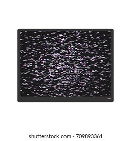 glitch effect TV interference. Distorted style  . Vector Illustration