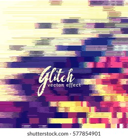 glitch effect vector background