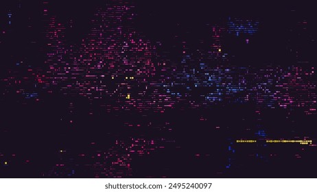 Glitch error effect. Digital background. Vector illustration
