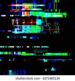Glitch Error signal TV Failure computer Abstract blurred background with technology malfunction Modern design Colorful multicolor bright Vector illustration EPS10