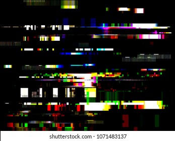 Glitch Error signal TV Failure computer Abstract blurred background with technology malfunction Modern design Colorful multicolor bright Vector illustration EPS10