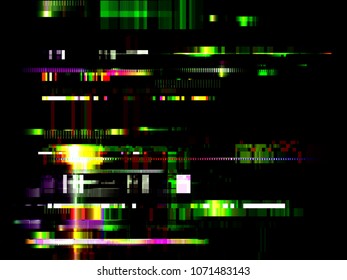 Glitch Error signal TV Failure computer Abstract blurred background with technology malfunction Modern design Colorful multicolor bright Vector illustration EPS10