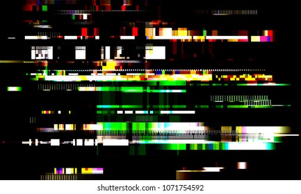 Glitch Error signal TV Failure computer Abstract blurred background with technology malfunction Modern design Colorful multicolor bright Vector illustration EPS10