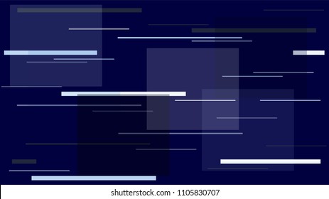 Glitch Glam Bright Neon Background Street Lights Night City Lines, Stripes. Internet Technology, High Speed Moving Horizontal Polygons. Space Vector Background Geometric Night City Motion Texture.