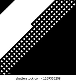 Glitch Grunge Overlay Black diagonal Texture. Distress pixelated digital error background. EPS10 vector.