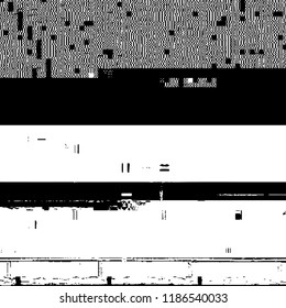 Glitch Grunge Overlay Texture. Distress pixelated digital error background. EPS10 vector.