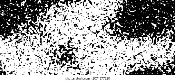 Glitch. Halftone background. Corrupted matrix or computer code. Virus. Vector illustration.