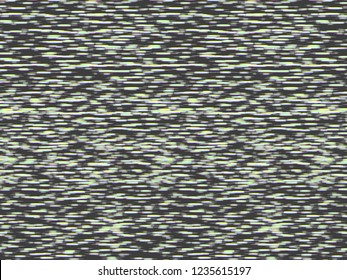 Glitch noise background. Horizontal banner TV screen with no signal. Vector illustration