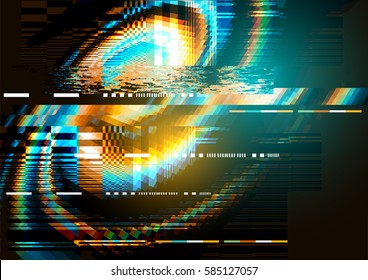 A glitch noise distortion texture background. Vector illustration