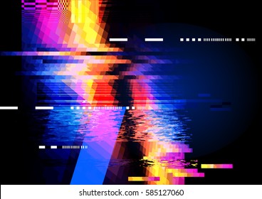 A Glitch Noise Distortion Texture Background. Vector Illustration