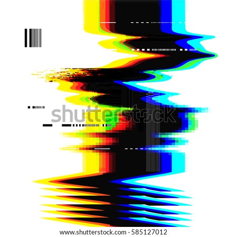 A glitch noise distortion texture background. Vector illustration