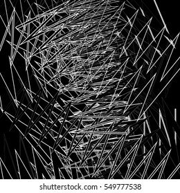 Glitch, noise texture. Irregular random zigzag lines chaotic texture, pattern