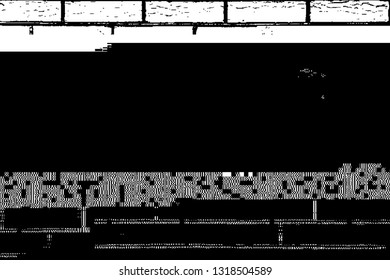 Glitch overlay distress texture. Cyber hacker attack theme creative design template. Grunge glitched black and white background. EPS10 vector