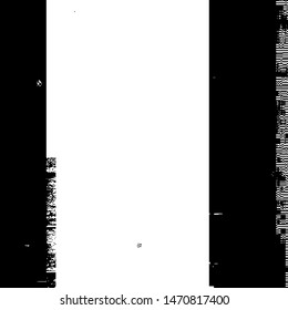 Glitch overlay distress texture. Cyber hacker attack theme creative design template. Grunge glitched black and white background. EPS10 vector