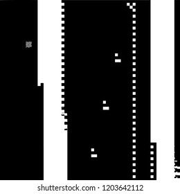 Glitch overlay distress texture. Grunge glitched black and white background. Cyber hacker attack theme creative design template. EPS10 vector.
