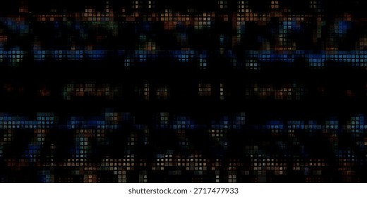 Digitaler Rauschhintergrund mit Glitzerpixeln mit RGB-Verzerrung und futuristischen Tech-Vibes. Perfekt für Cyberpunk-Designs, Spielthemen, abstrakte Kunst. Vektorgrafik.