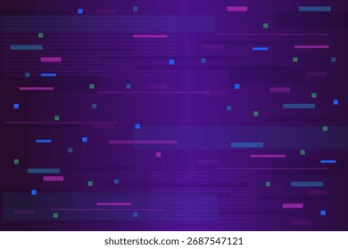 Glitch pixel line background. Screen noise broken tv futuristic bg. Video Damage Overlay Retro overlay. Monitor lag. 