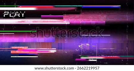 Glitch play . retro-  static.  pixel noise background 