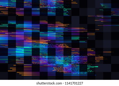 Glitch. Retro pattern for cover design. Glitch background, glitch banner, digital noise. 