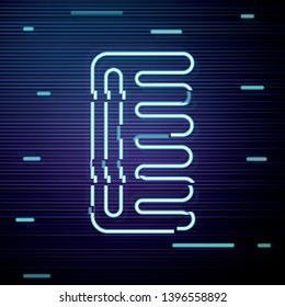 Glitch screen with Brush and hair symbol. Hairbrush collection