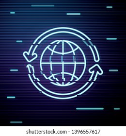 Glitch screen with Delivery transparent icon