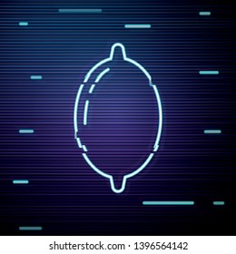 Glitch screen with Lemon vector icon