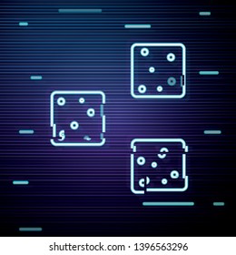 Glitch screen with Sugar logo. Three cubes icon.