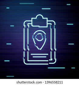 Glitch screen with Tablet icon for web site design