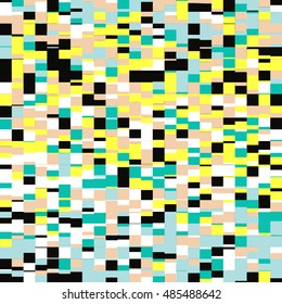 glitch seamless vector geometric pattern