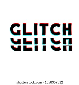 Glitch Slogan Typography Design Illustrator Stock Vector (Royalty Free ...