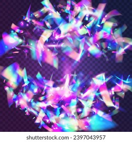 Glitch Sparkles. Purple Metal Effect. Blur Prism. Fiesta Foil. Laser Celebrate Backdrop. Iridescent Confetti. Fantasy Art. Neon Background. Violet Glitch Sparkles