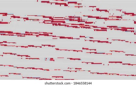 Glitch texture. Abstract background of digital video interference. Vector illustration.
