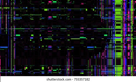 Glitch texture. Computer screen error. Digital pixel noise abstract design. Television signal fail. Data decay. Transparence glitch background. Monitor technical problem.