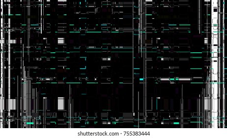 Glitch texture. Computer screen error. Digital pixel noise abstract design. Television signal fail. Data decay. Transparence glitch background. Monitor technical problem.