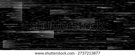 Glitch tv screen texture. Static noise cctv filter. Pixel overlay for y2k video. Experimental grain and dither line design. Scratch error signal for live horror television or computer game frame.