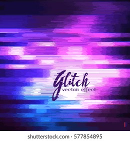 glitch vector effect of image corruption