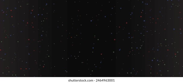 Video Problema Plantilla de textura de ruido de color. Fondo de pantalla de píxeles de tv de vhs brillante. Efecto de fondo de distorsión de Imagen. Ilustración pixelada del juego del Vector para el Anuncio, póster