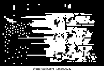 Glitched 1-bit screen, fatal sysetm error.