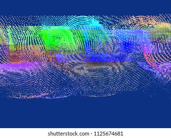 Glitched background. Random signal error. Abstract background of colorful pixel mosaic. Element for design.