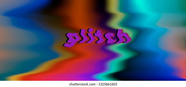 Glitched computer screen. Abstract vector background.