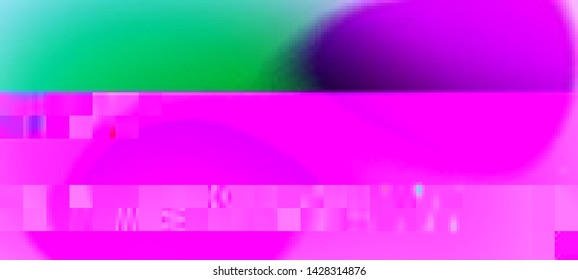 Glitched fluid shapes. Abstract glitch background. Cyberpunk concept. Colorful techno backdrop with aesthetics of vaporwave style of 80's. The image format is suitable for printing on a mug.