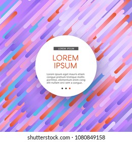 Glitched geometric ultraviolet and red background with abstract gradient shapes of pixel mosaic. Vector illustration of trendy digital decay effect with bug lines.