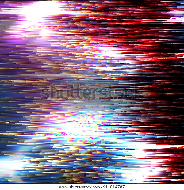 Glitched Linear Gradient Structure Random Digital Stock Vector (Royalty ...