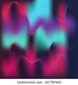 Glitched neon background.