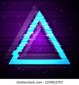 Glitched Triangle Design