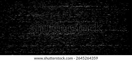 Glitchy CCTV monitor display with digital noise filter effect - camera feed showing corrupted video signal, static interference patterns, security system malfunction screen for cyberpunk designs.