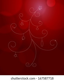 Glitering christmas tree